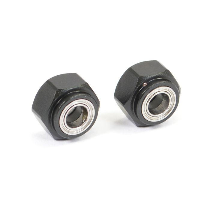 Fastrax Aluminium 1/10 RC Car Front Wheel 12mm Hex Adapters w/Bearing (2)