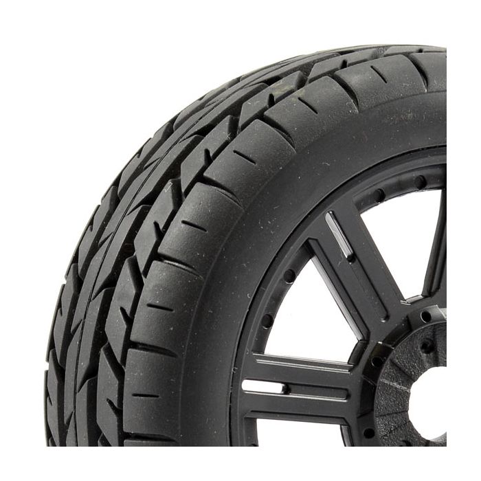 FASTRAX 1:8 EAGLE TREAD MOUNTED ON 8-SPOKE BLACK (PR)