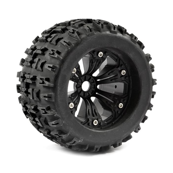 FASTRAX 1:8 MT JIGSAW MOUNTED 6-SPOKE BLACK 1/2"OFFSET(PR)