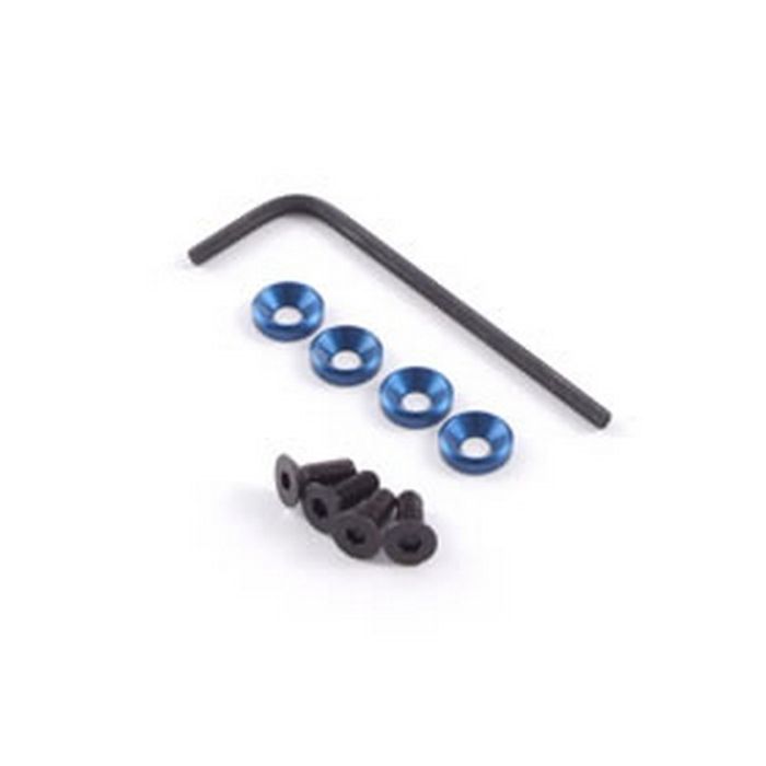 Fastrax M3 Engine Mounts w/F.H.Screws Blue