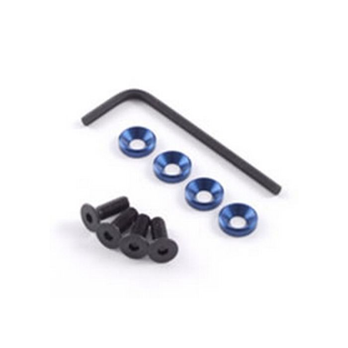 Fastrax M4 Engine Mounts w/F.H.Screws Blue