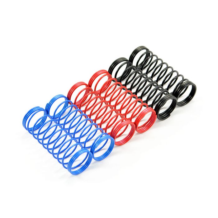 FASTRAX 1/10TH 85mm SPRING SET SOFT/BLUE,MED/RED,HARD/BLACK