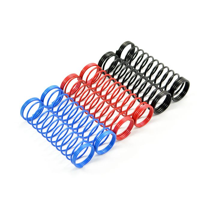 FASTRAX 1/10TH 95mm SPRING SET SOFT/BLUE,MED/RED,HARD/BLACK