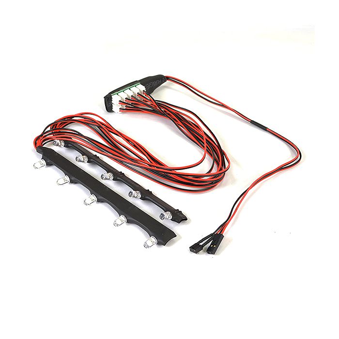 Fastrax 1/10 RC Car LED Light Strip Chassis Neons - White