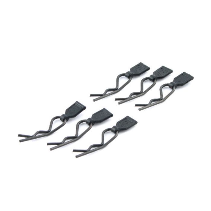 Fastrax Rubber Pull Tab Bodyclips for RC Cars (6pcs) - Easy Removal of Body Clips!