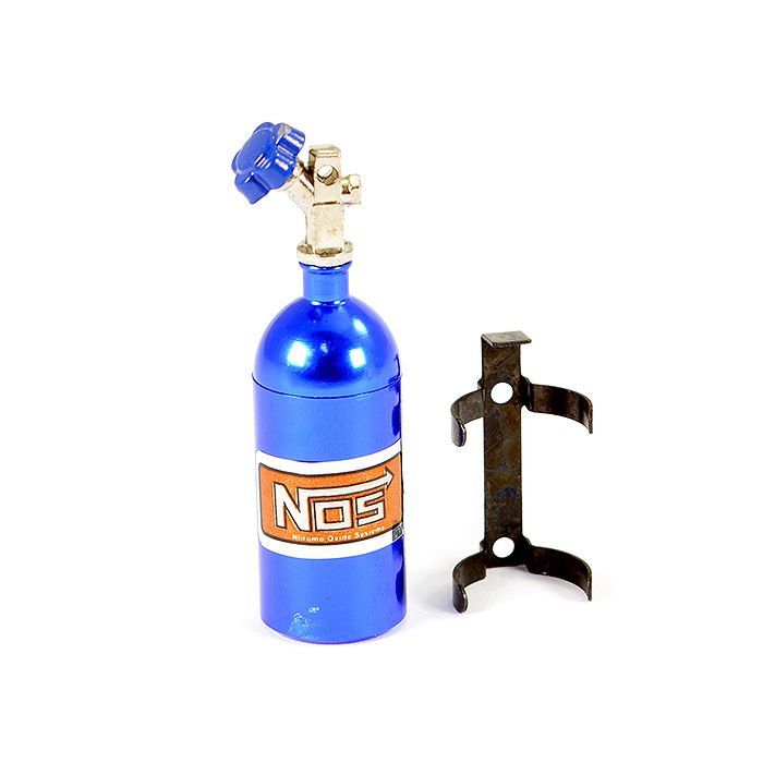 Fastrax RC Scale Model Car Aluminium NOS Nitrous Bottle & Mount - Blue
