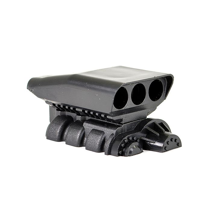 Fastrax RC Scale Model Car Imitation Supercharger Engine Block - Black