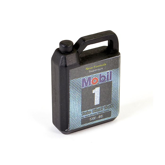 Fastrax RC 1:10 Scale Model Car Metal Engine Oil Can - Black