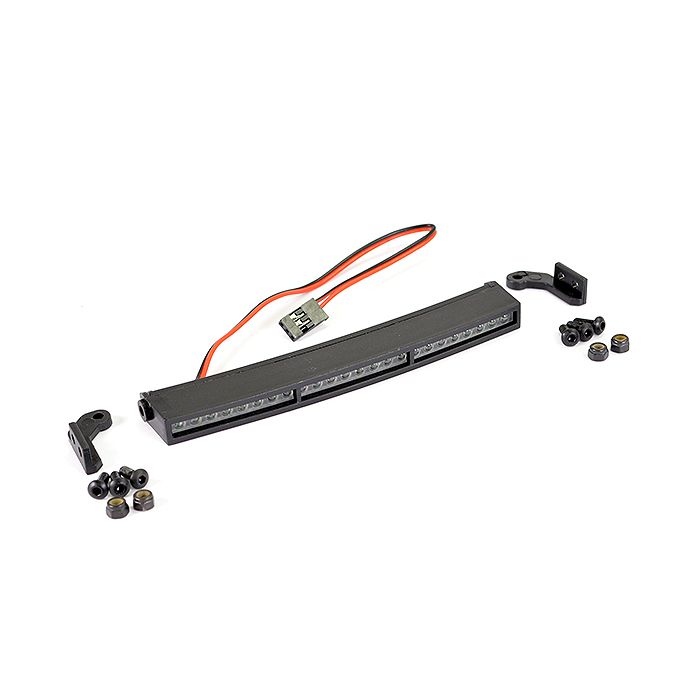 Fastrax RC Scale Model Car Moulded Curved Roof 24 Led Light Bar W/Mounts 118mm