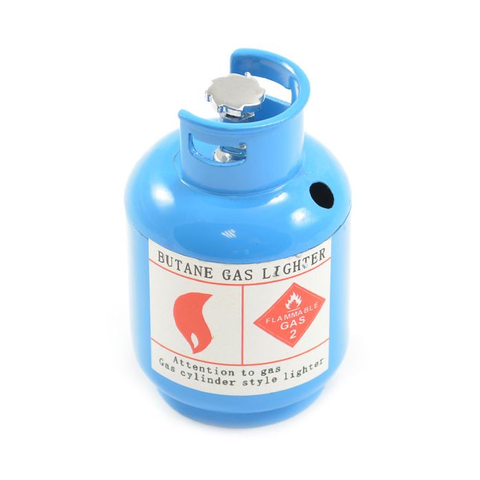 Fastrax 1:10 RC Scale Model Alloy Painted Calor Propane Gas Bottle - Blue