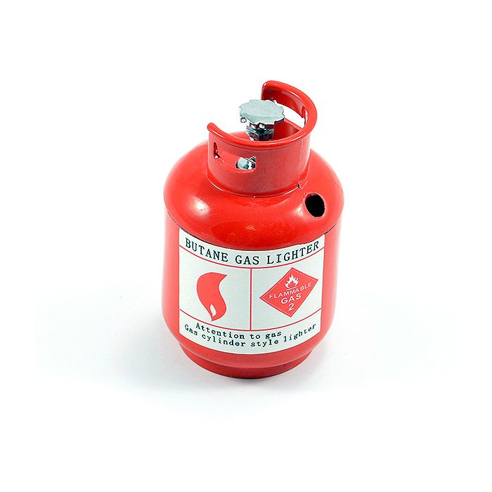 Fastrax 1:10 RC Scale Model Alloy Painted Calor Propane Gas Bottle - Red