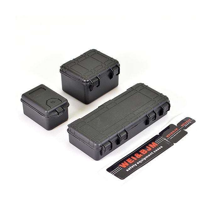 Fastrax RC Scale Model Car Tool Case Set (3pc) (Large Size 100x40x20mm)