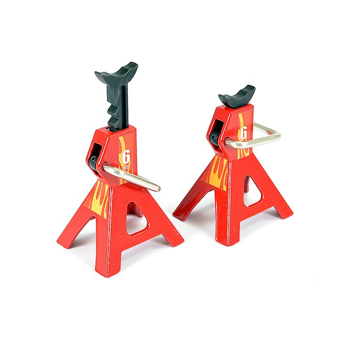 Fastrax RC Scale Model Car Adjustable Height Metal Jack Stand (2pc)
