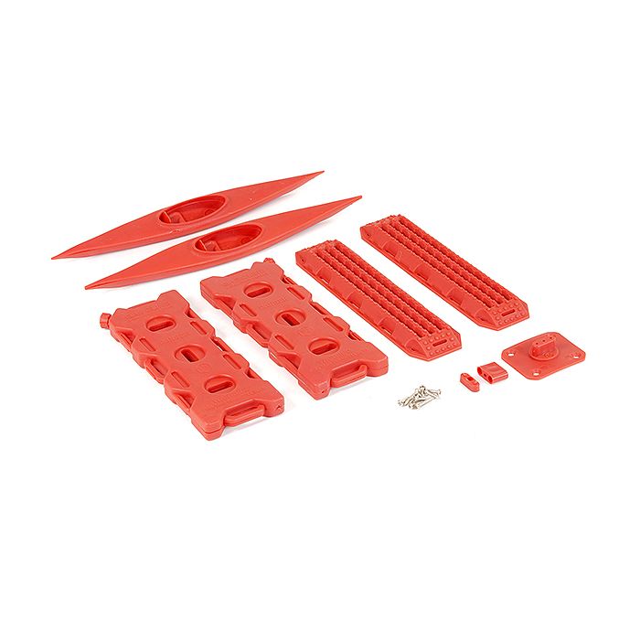 Fastrax RC Scale Model Car Recovery Ramp, Canoe, Red