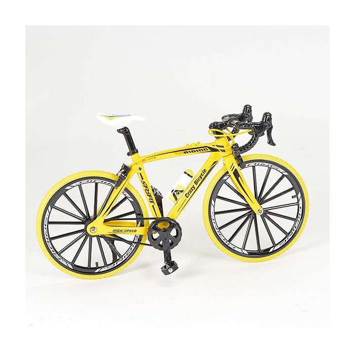 Fastrax RC Scale Model Car Static Road Bike 20x12cm - Yellow