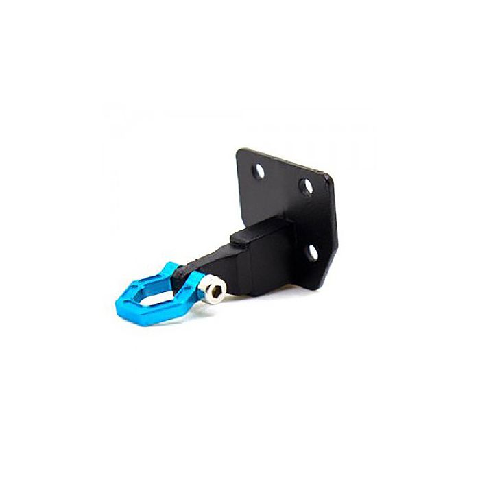 Fastrax RC Scale Model Car Deluxe Alum. Bumper Mount Plate & Shackle (Blue)