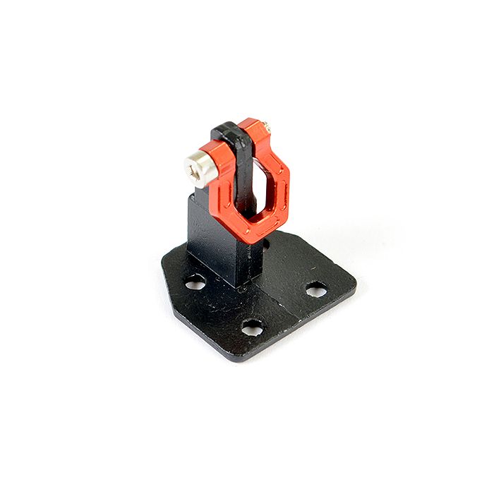 Fastrax RC Scale Model Car Deluxe Alum. Bumper Mount Plate & Shackle (Red)
