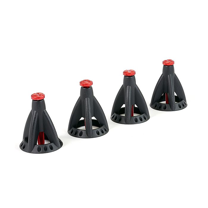 Fastrax RC Scale Model Car Alloy Adjustable Height Jack Stand (4pc)