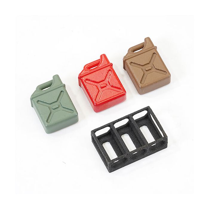 Fastrax 1/24th Oil Tank Set With Base (3pc) 14x9.8x5.4mm
