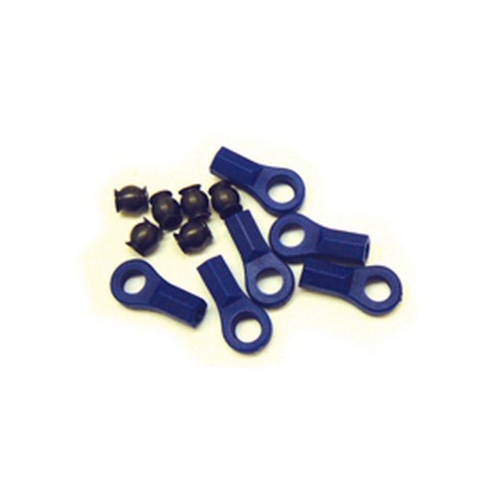 Fastrax Rose Joints (6) Blue w/Balls
