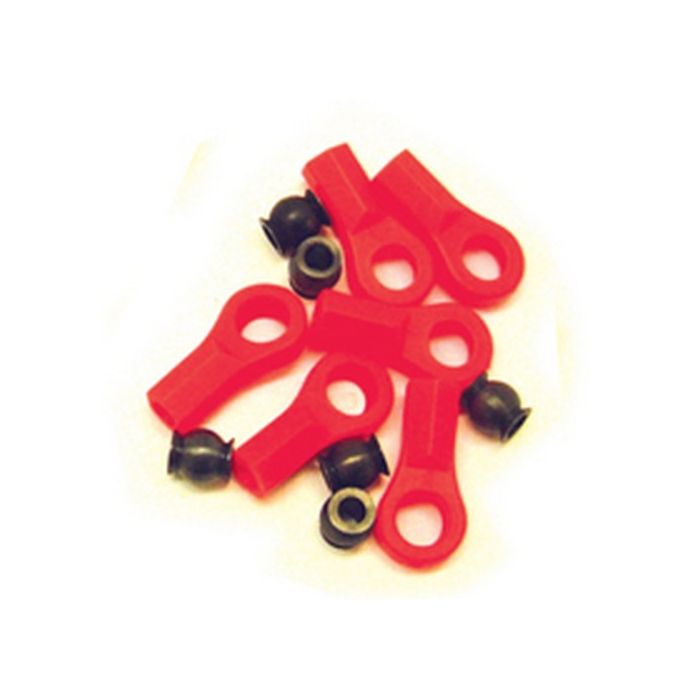 Fastrax Rose Joints (6) Red w/Balls