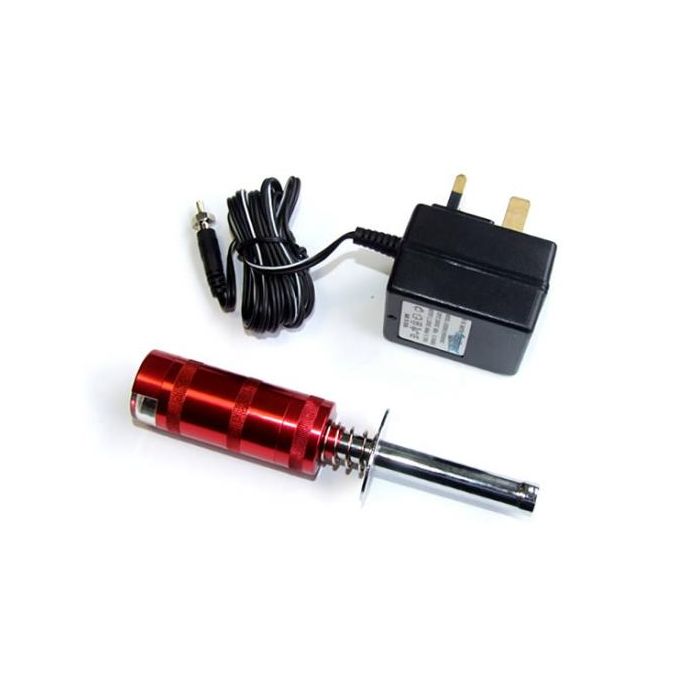 Fastrax 1800mAH Aluminium Metered Glow Start with Charger for Nitro Engines