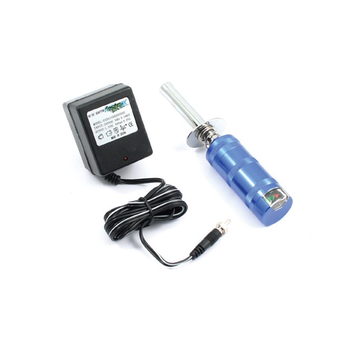 Fastrax 1800mAH Aluminium Metered Glow Start with Charger for Nitro Engines