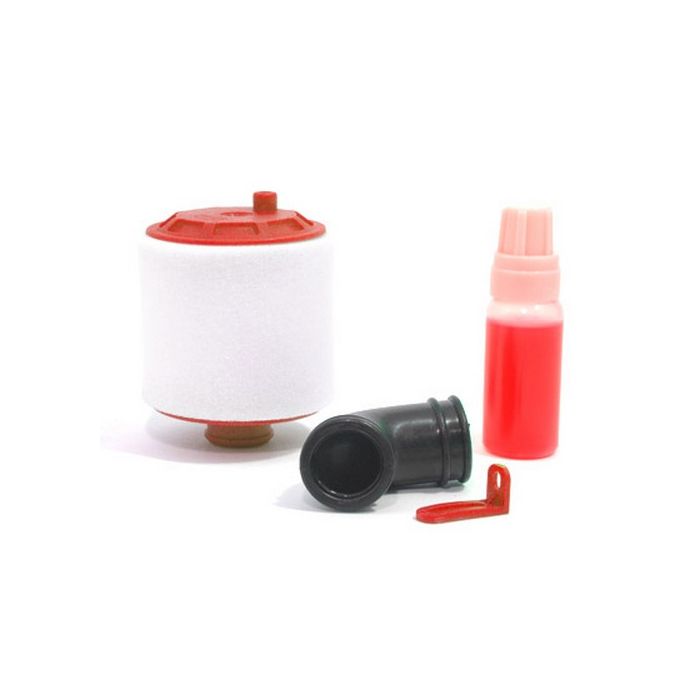 Fastrax 1/10th Air Filter Re-Buildable - Red