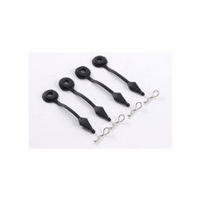 Fastrax Body Pin Holder/Body Protector 4Pcs Large Black