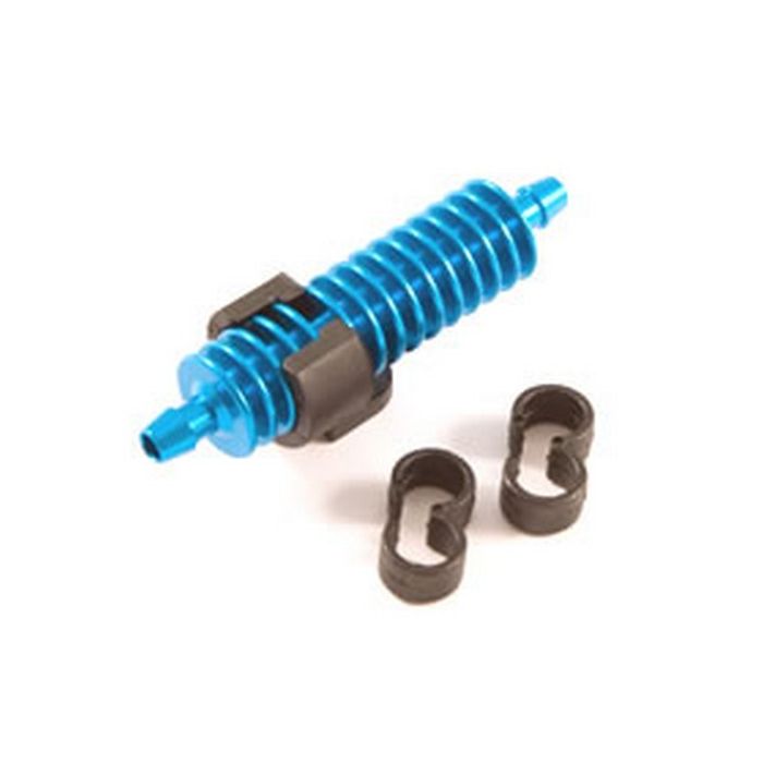 FASTRAX 1/8TH EXHAUST GAS COOLER BLUE w/MOUNTS