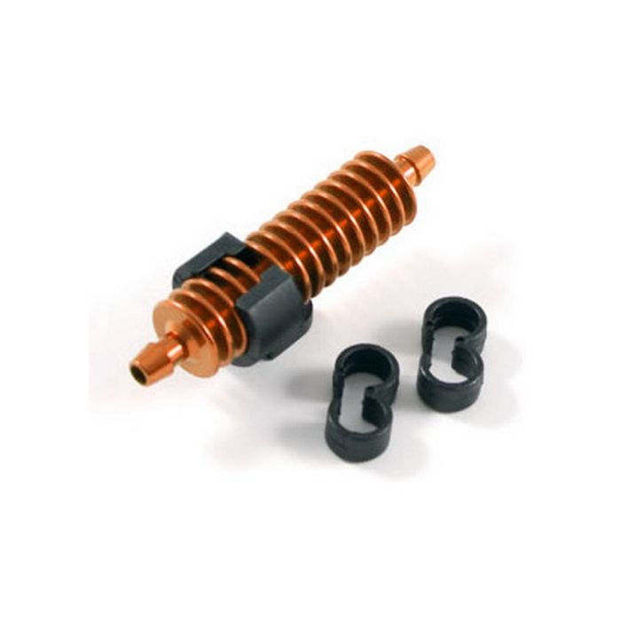 FASTRAX 1/8TH EXHAUST GAS COOLER BURNT ORANGE w/MOUNTS
