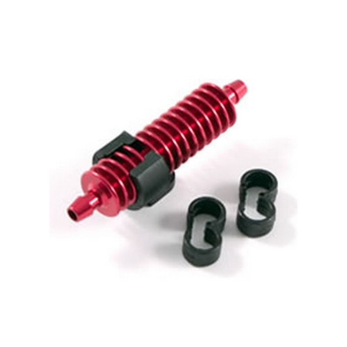 FASTRAX 1/8TH EXHAUST GAS COOLER RED w/MOUNTS