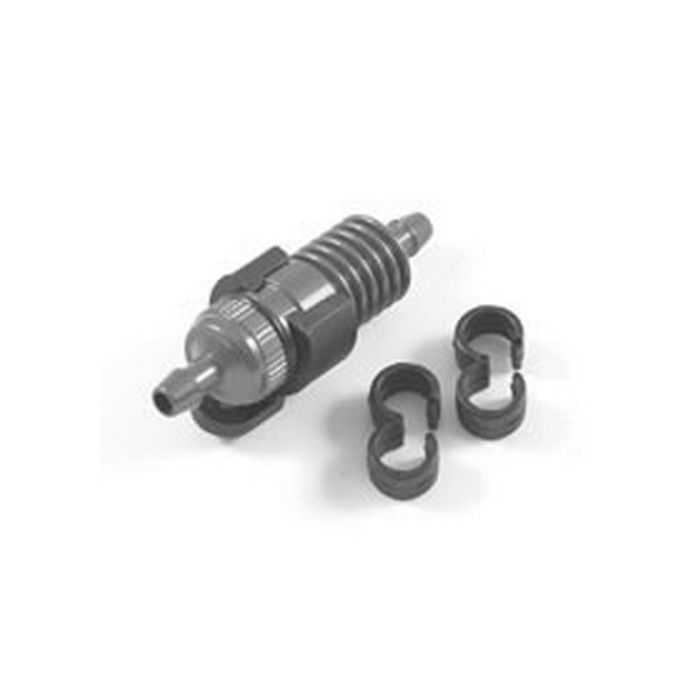 FASTRAX GREY FUEL FILTER w/MOUNT & FUEL TUBE CLIPS