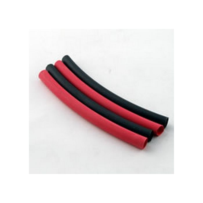 Fastrax 6.4mm x 10cm Heatshrink Red/Black (4)