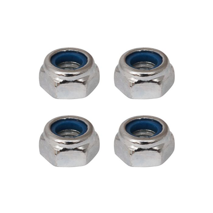 Fastrax M3 Silver Nyloc Nuts