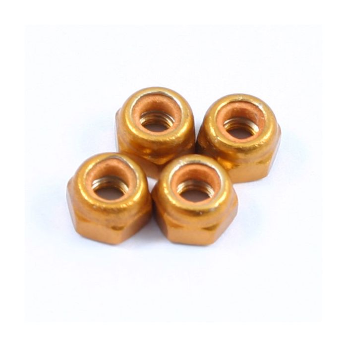 Fastrax M3 Gold Locknuts