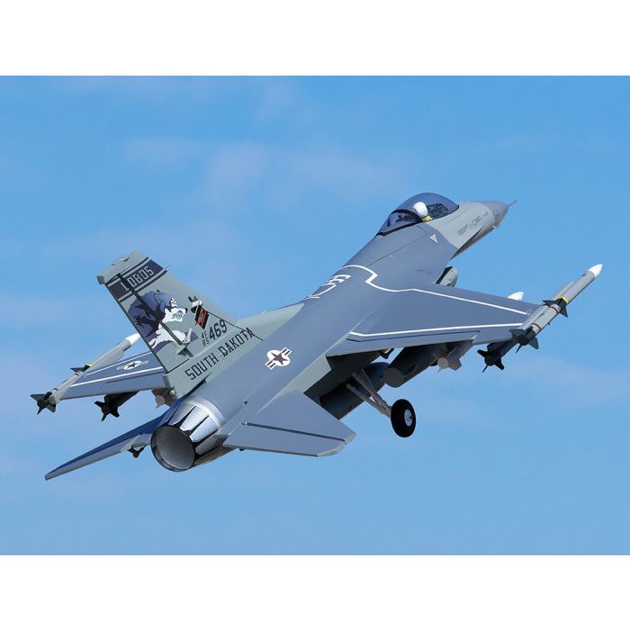 FMS F-16 Fighting Falcon (64mm) ARTF (no Tx/Rx/Batt/Chgr) RC Jet - USAF Grey