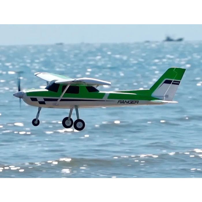 FMS 1220mm Ranger EP V2 ARTF (no Tx/Rx/Batt) RC Trainer Plane w/Gyro – Green