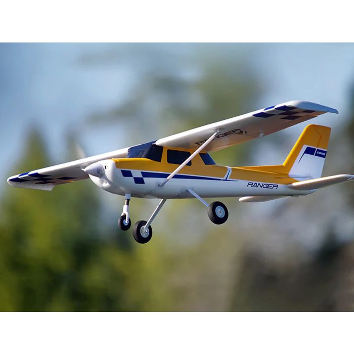 FMS 1220mm Ranger EP V2 ARTF (no Tx/Rx/Batt) RC Trainer Plane w/Gyro – Yellow