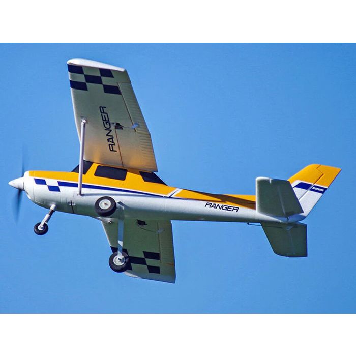 FMS 1220mm Ranger EP V2 ARTF (no Tx/Rx/Batt) RC Trainer Plane w/Gyro – Yellow