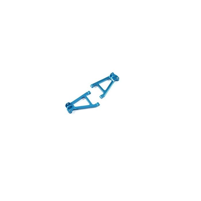 Fastrax Blue Aluminium Front Lower Suspension Arms fits Traxxas Mini Slash 