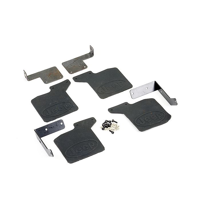 Fastrax Trx-4 Rubber Mudflaps & Alloy Mounts For Jeep