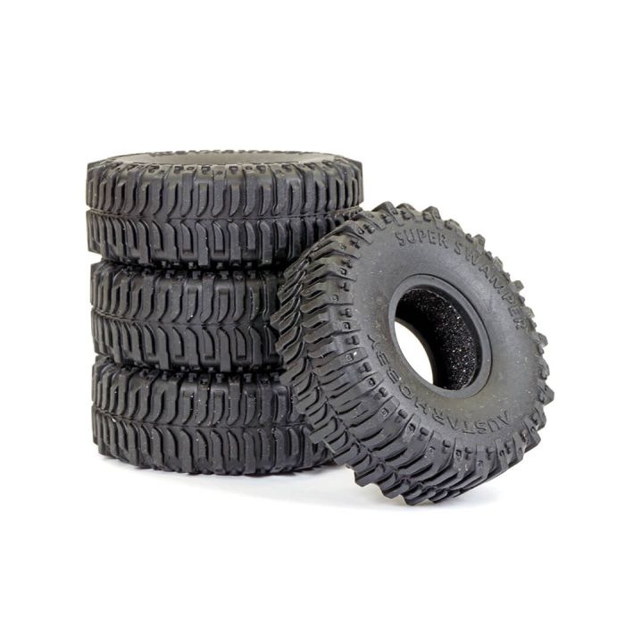Fastrax TRX-4m Super Swamper Tyre & Foam Set (4pc) 60x21mm