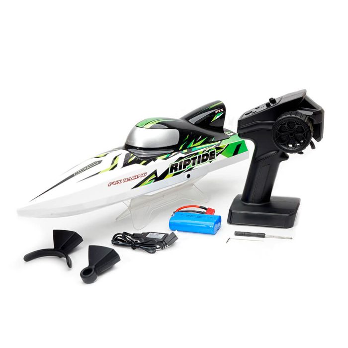 FTX Riptide Turbojet Brushless RC RTR Speed Boat 41cm - Green