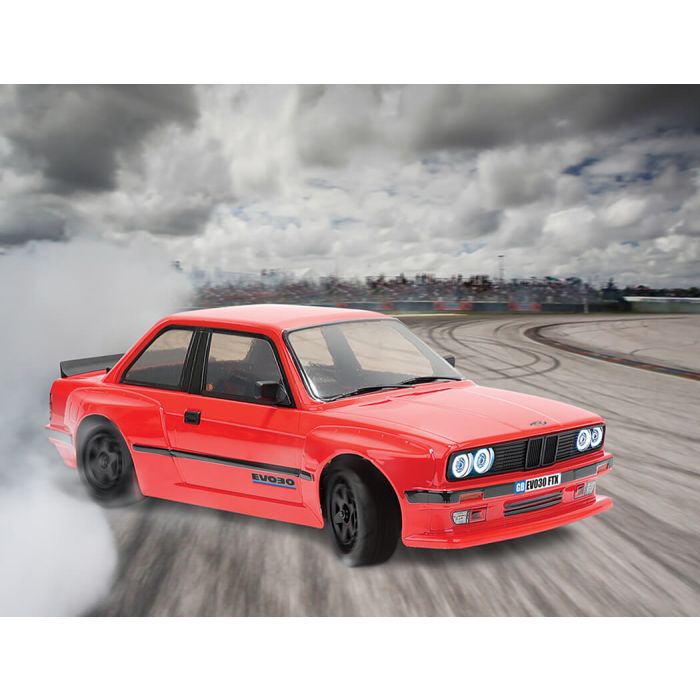 FTX 1/10 Evo30 BMW E30 3 Series Style RTR Brushless RC Drift Car w/Gyro – Red