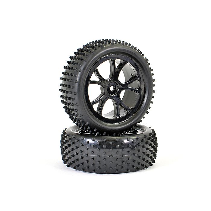FTX Vantage Front Buggy Tyre Mounted On Wheels (Pr) - Black