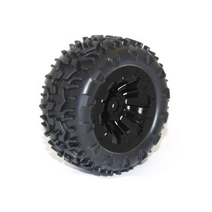 FTX Carnage Mounted Wheel/Tyre Complete Pair - Black