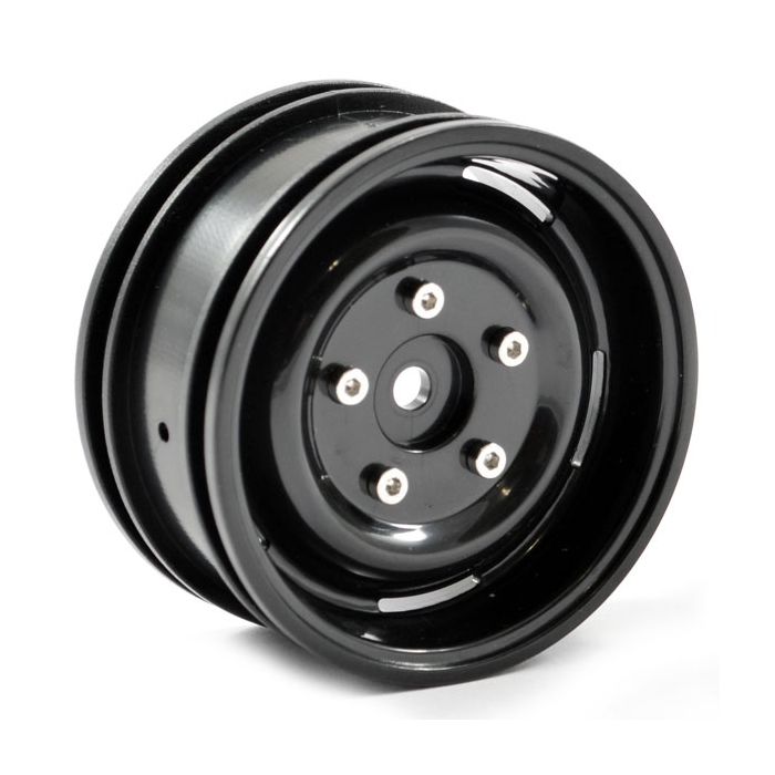FTX Outback Steel Look Lug Wheel (2) - Black