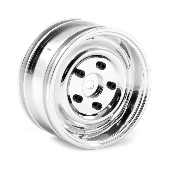 FTX Outback Steel Look Lug Wheel (2) - Chrome