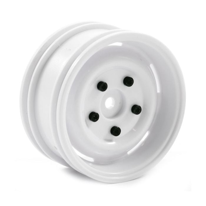 FTX Outback Steel Look Lug Wheel (2) - White